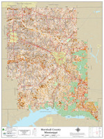 Marshall County Mississippi 2023 Soils Wall Map