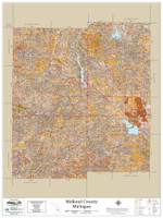 Midland County Michigan 2024 Soils Wall Map