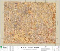 Wayne County Illinois 2026 Soils Wall Map