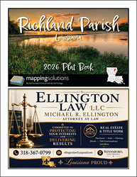 Richland Parish Louisiana 2026 Plat Book