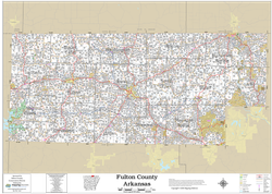 Fulton County Arkansas 2026 Wall Map