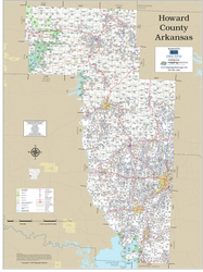Howard County Arkansas 2026 Wall Map