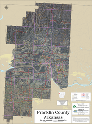 Franklin County Arkansas 2026 Aerial Wall Map
