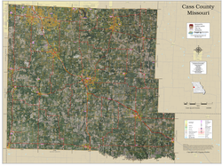 Cass County Missouri 2026 Aerial Wall Map