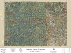 Lafayette County Wisconsin 2025 Aerial Wall Map