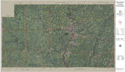 Marathon County Wisconsin 2025 Aerial Wall Map