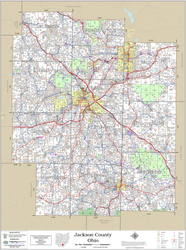 Jackson County Ohio 2026 Wall Map