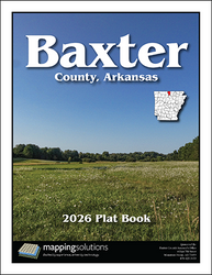 Baxter County Arkansas 2026 Wall Map