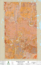 Hubbard County Minnesota 2025 Soils Wall Map