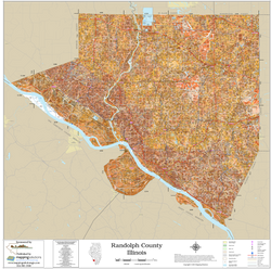 Randolph County Illinois 2026 Soils Wall Map