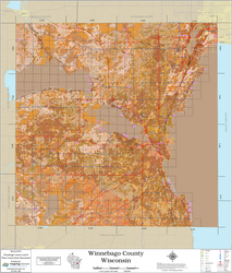 Winnebago County Wisconsin 2026 Soils Wall Map