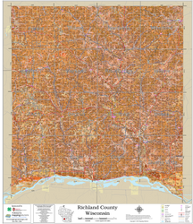 Richland County Wisconsin 2025 Soils Wall Map