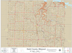 Dade County Missouri 2026 Soils Wall Map