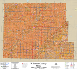 Williams County Ohio 2025 Soils Wall Map