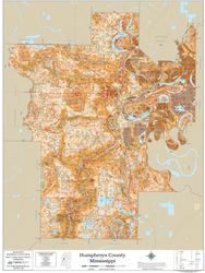 Humphreys County Mississippi 2026 Soils Wall Map