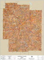 Jackson County Ohio 2026 Soils Wall Map
