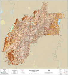 Richland Parish Louisiana 2026 Soils Wall Map