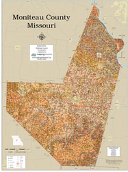 Moniteau County Missouri 2026 Soils Wall Map