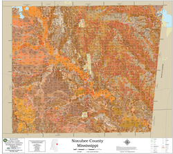 Noxubee County Mississippi 2026 Soils Wall Map