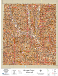 Gentry County Missouri 2026 Soils Wall Map