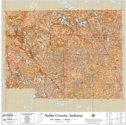 Noble County Indiana 2026 Soils Wall Map
