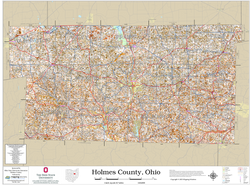 Holmes County Ohio 2026 Soils Wall Map