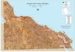 Presque Isle County Michigan 2026 Soils Wall Map