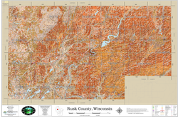 Rusk County Wisconsin 2026 Soils Wall Map