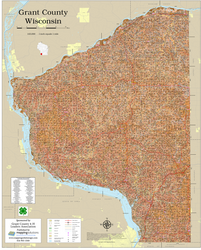 Grant County Wisconsin 2026 Soils Wall Map