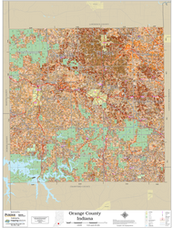 Orange County Indiana 2026 Soils Wall Map