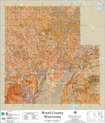 Wood County Wisconsin 2026 Soils Wall Map