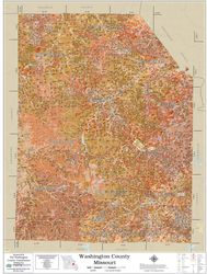 Washington County Missouri 2026 Soils Wall Map