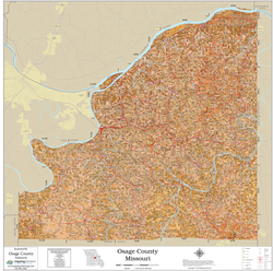 Osage County Missouri 2026 Soils Wall Map
