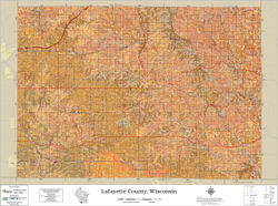 Lafayette County Wisconsin 2025 Soils Wall Map