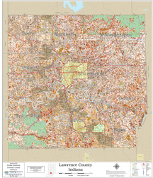 Lawrence County Indiana 2027 Soils Wall Map