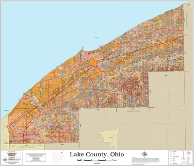 Lake County Ohio 2025 Soils Wall Map