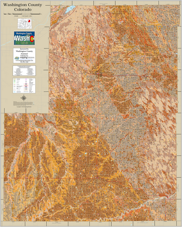 Washington County Colorado 2026 Soils Wall Map