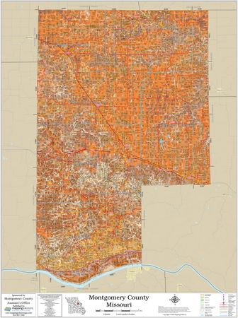 Montgomery County Missouri 2026 Soils Wall Map
