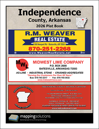 Independence County Arkansas 2026 Plat Book