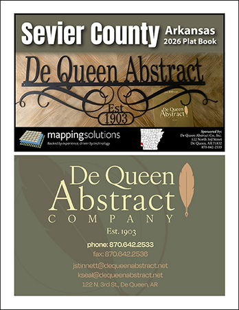 Sevier County Arkansas 2026 Plat Book