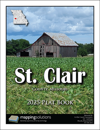 St. Clair County Missouri 2025 Plat Book