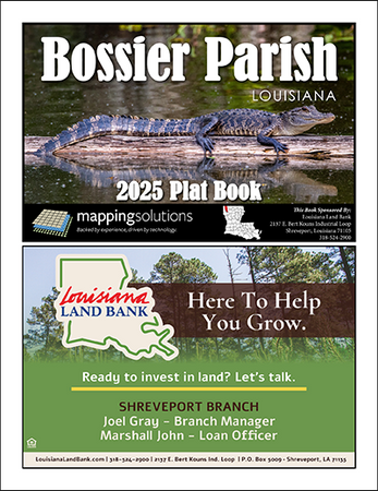 Bossier Parish Louisiana 2025 Plat Book