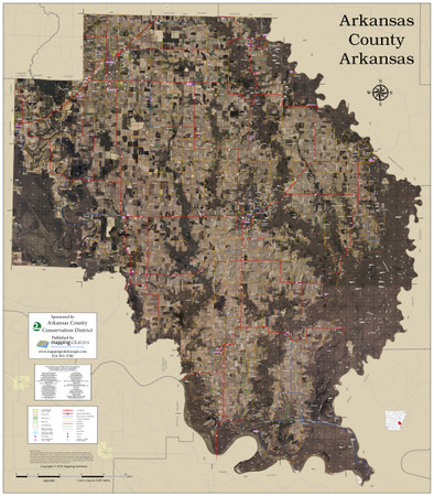 Arkansas County Arkansas 2020 Aerial Wall Map Arkansas County Arkansas 2020 Aerial Wall Map