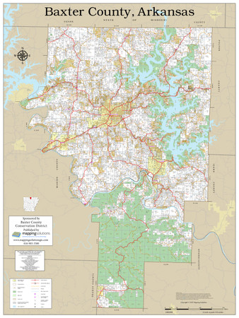 baxter county arkansas parcel map