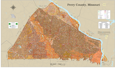 Perry County Missouri 2026 Soils Wall Map