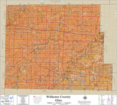 Williams County Ohio 2025 Soils Wall Map Williams County Ohio 2025 Soils Wall Map