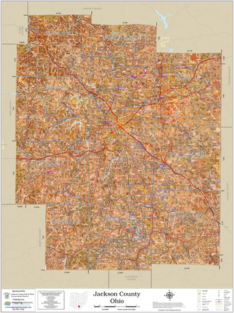 Jackson County Ohio 2026 Soils Wall Map