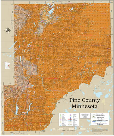 Pine County Minnesota 2026 Soils Wall Map