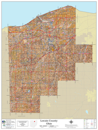 Lorain County Ohio 2023 Soils Wall Map