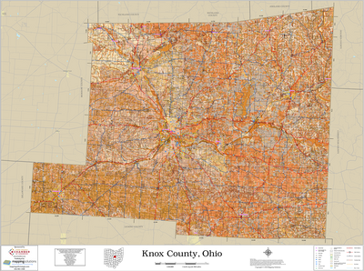 Knox County Ohio 2026 Soils Wall Map